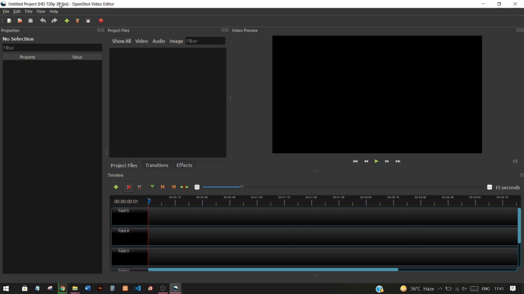 openshot video editor track mute