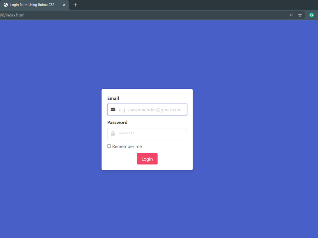 CSS 01: How To Use Bulma CSS To Style Your Next Login Form?